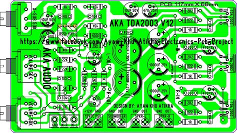 Aka Tda2003 Car Amp Rangkaian Elektronik Elektronik Amp