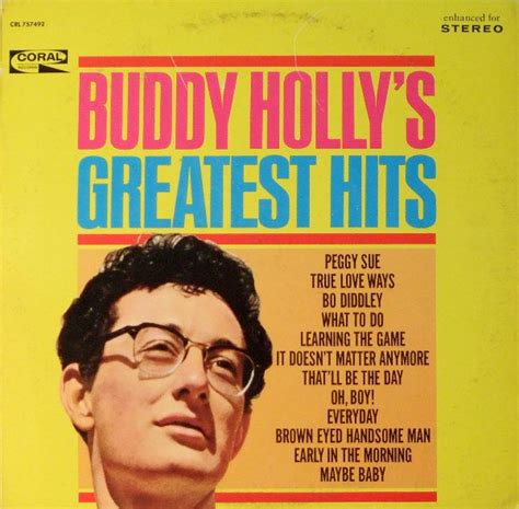 Buddy Holly Buddy Hollys Greatest Hits 1967 Vinyl Discogs