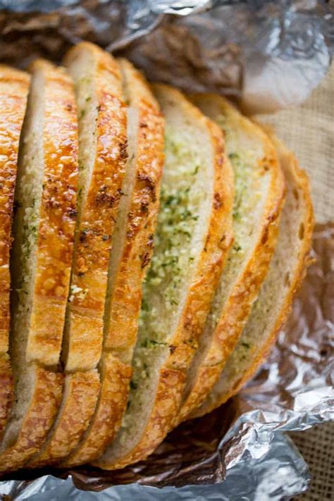 Garlic Bread Loaf Homemade Mess Free Dinner Then Dessert