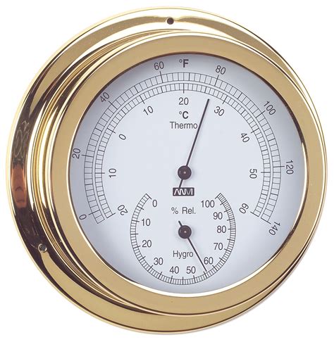 Thermometer & Hygrometer combo 120mm Face Diameter - Boatoz.com.au