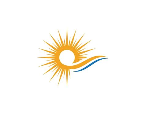 Sun Over Horizon Logo Template Stock Vector Image By ©elaelo 173758898