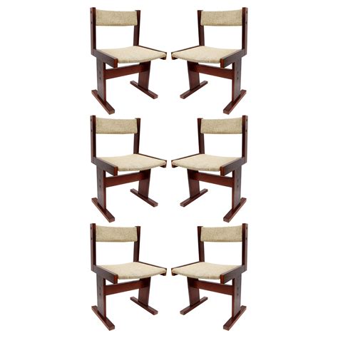 Midcentury Set Of Four Hourglass Veneer Danish Chairs At 1stdibs