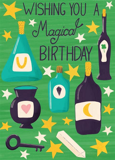 Wishing You A Magical Birthday Card Scribbler