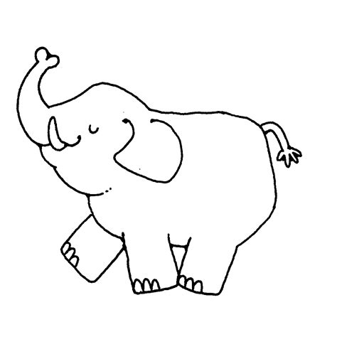 Elephant Line Art