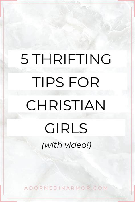 5 thrifting tips for christian girls try on haul adorned in armor