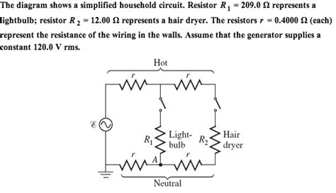 State two advantages of it. Solved: The Diagram Shows A Simplified Household Circuit. ... | Chegg.com