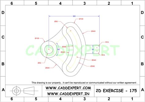Autocad 2d Drawing With Dimensions Caddexpert