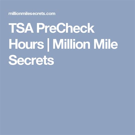 How To Use Official Tsa Precheck Schedule Tsa Precheck Tsa Virtual