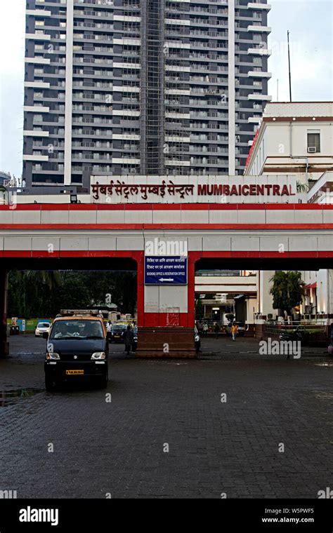 Mumbai Central Railway Station Mumbai Maharashtra India Asia Stock