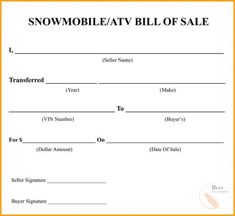 Nys Vehicle Bill Of Sale
