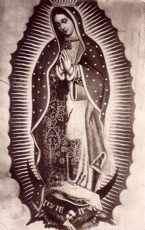 A Mexican Postcard From Of Our Lady Of Guadalupe Lettrage Chicano