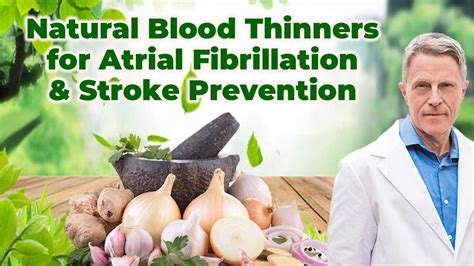 Natural Blood Thinners For Atrial Fibrillationstroke Prevention Youtube