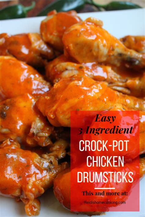Easy Chicken Drumstick Slow Cooker Recipe Heidi S Home Cooking