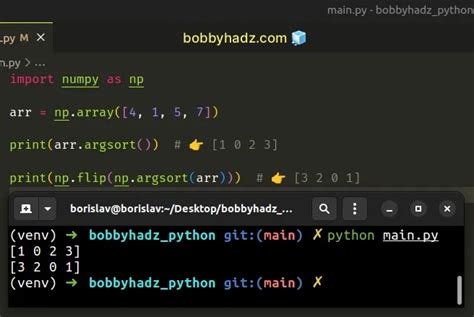 How To Use Numpyargsort In Descending Order In Python Bobbyhadz