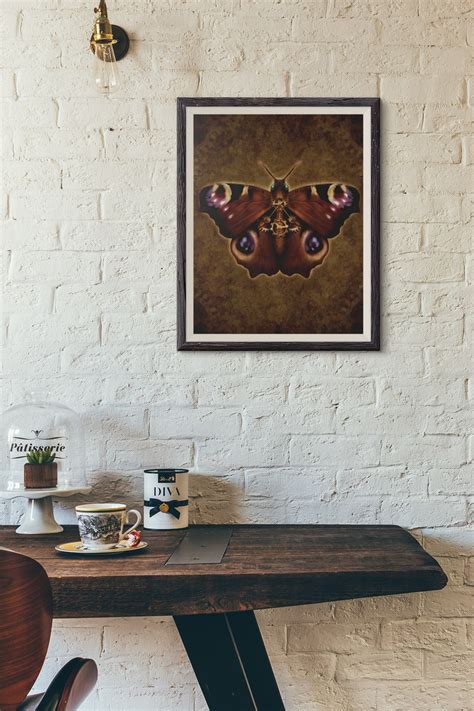 Steampunk Peacock Butterfly Poster By Brigid Ashwood Vintage