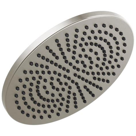 Delta Universal Showering Components Stainless Rain Fixed Shower Head 2 5 Gpm 9 5 Lpm At