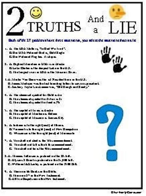 Truths And A Lie Quiz Game Ubicaciondepersonascdmxgobmx