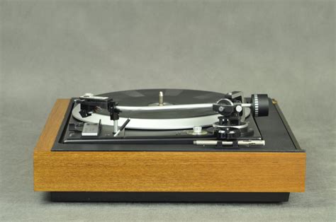 Turntable Dual 1236a Original Walnut Plinth Manufactured In The Late