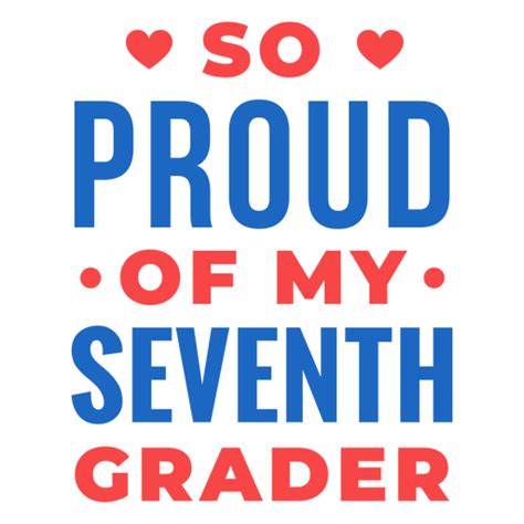 Seventh Grader Proud Lettering School Png And Svg Design For T Shirts