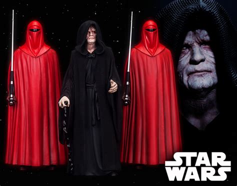 Star Wars Emperor Palpatine With Royal Guard 3 Pack Artfx 110