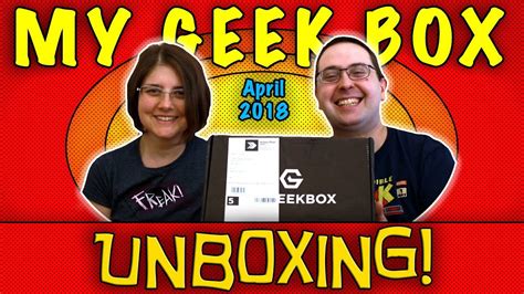 Unboxing My Geek Box April 2018 Readyplayerone Marvel Youtube