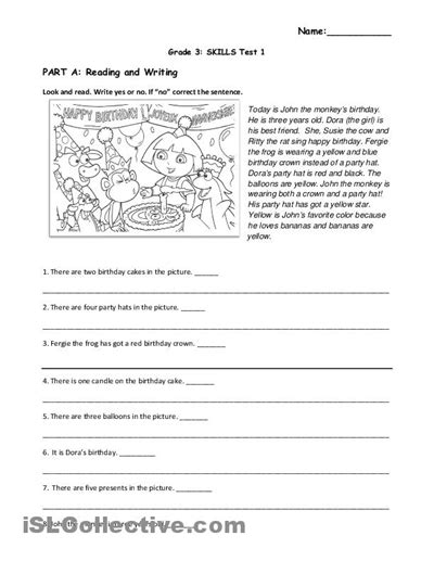 11 Reading Comprehension Worksheets Grade 3 Most Complete Reading