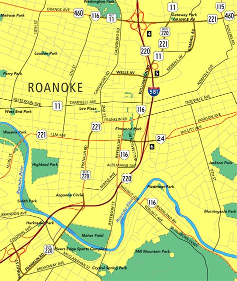 Zip Code Map Roanoke Va Map