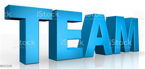 3d Team Text On White Background Stock Photo Download Image Now