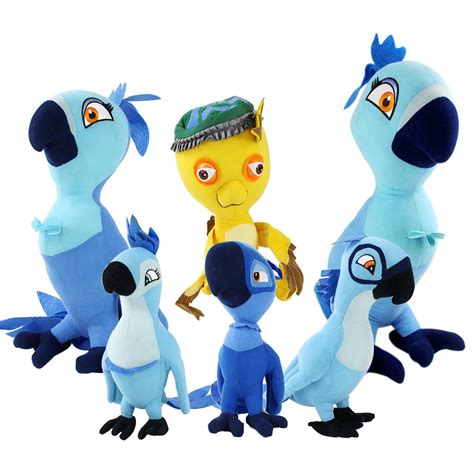 28 50cm Movie Rio Parrot Macaw Blu Jewel Plush Toys Soft Stuffed