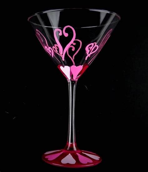 On Sale This Hand Painted Martini Glass Is Very Festive And Perfect For