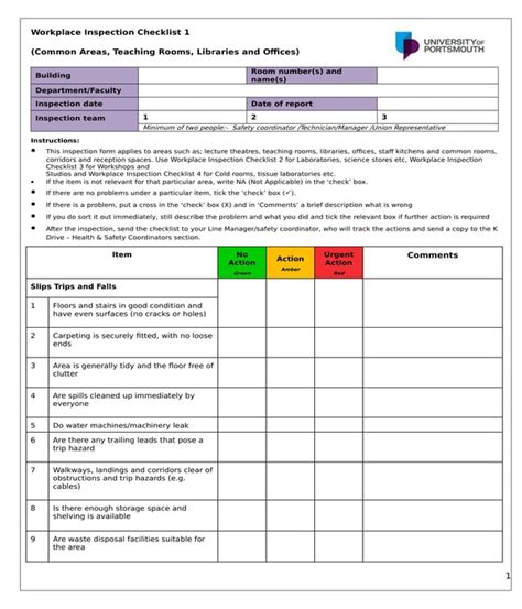 Free Inspection Report Template Word