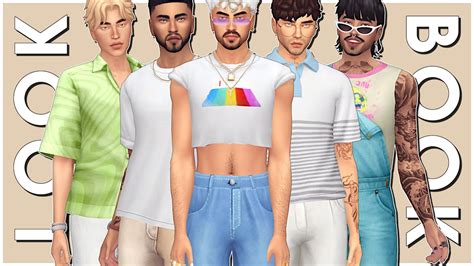 The Sims 4 Male Summer Lookbook 2022 🍉 Cc Links Youtube