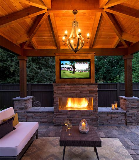 Beautiful Rustic Outdoor Fireplace Design Ideas 687 Backyard