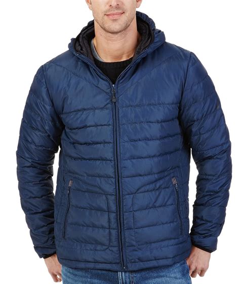 Nautica Nautica New Blue Mens Size Xl Down Packable Hooded Puffer