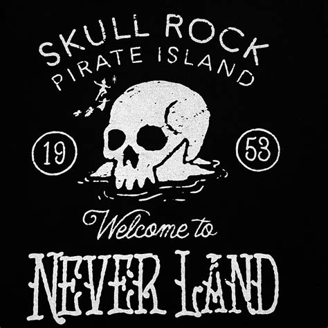 Disney Peter Pan Skull Rock Medium Graphic Tee Depop