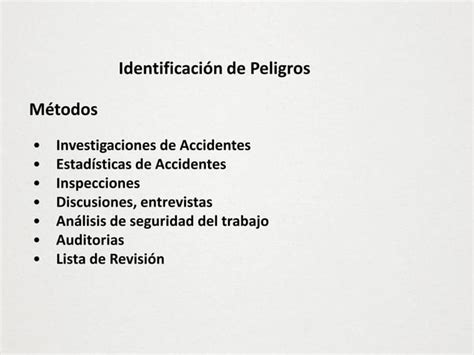 Diapositiva Iper Identificación De Peligros Y Evaluación De Riesgos