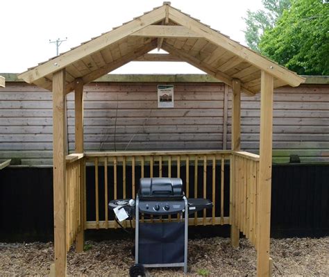 If you are bbq fans and throw such parties nearly every weekend, you definitely need an outdoor covers and shelters are even simpler and you can easily build one yourself, no need to order or buy it. Softwood garden bbq shelter with either pent or apex roof ...