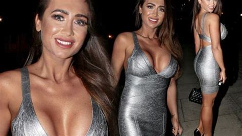 Lauren Goodger Leaves Little To The Imagination In Skintight Silver