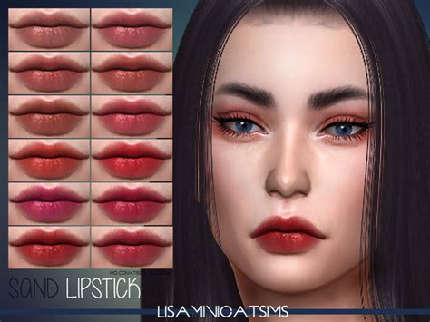 Lmcs Sand Lipstick Hq By Lisaminicatsims At Tsr Sims 4 Updates