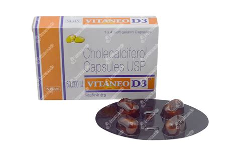 Vitaneo D3 60000 Iu Capsule 4 Uses Side Effects Dosage Price