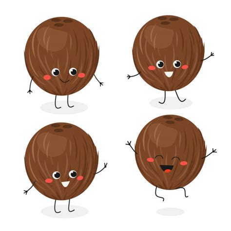 1200 Cartoon Isolated Funny Nuts Characters Stock Illustrations