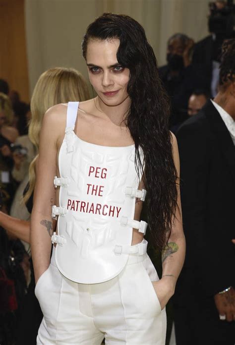 Woman Says She Coined Peg The Patriarchy From Cara Delevingnes Met Gala Look