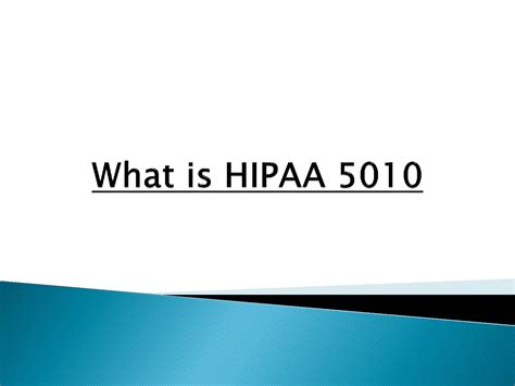 Solution What Is Hipaa 5010 Studypool