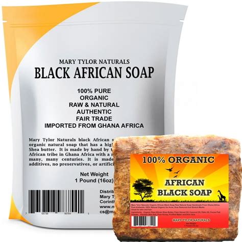 African Black Soap 1 Lb 100 Natural Raw African Black Soap For Acne