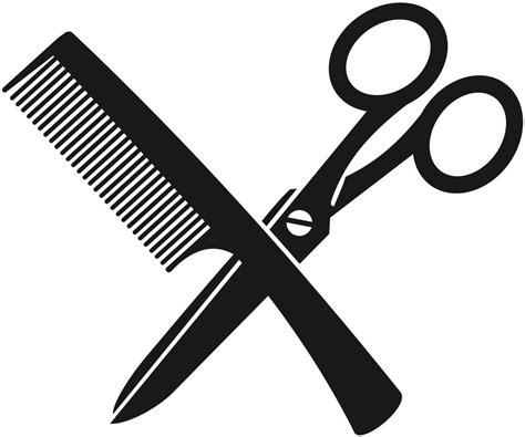 Onlinelabels Clip Art Comb And Scissors 1