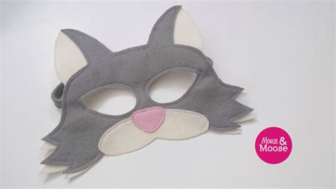 Wool Felt Cat Mask For Dress Up And Pretend Play Kitty Cat Etsy