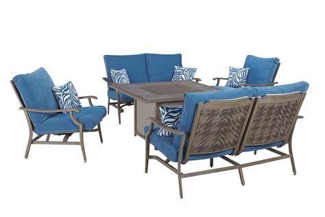 Partanna Square Fire Pit Table Set By Signature Design By Ashley