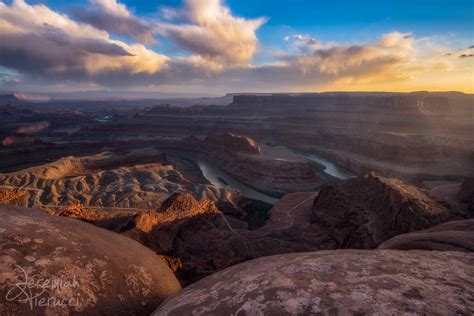 Beautiful Sunset In Dead Horse Point State Park By Jeremiah Pierucci