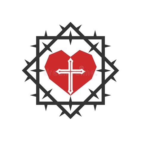 Christian Illustration Church Logo Stock Vector Illustration Of