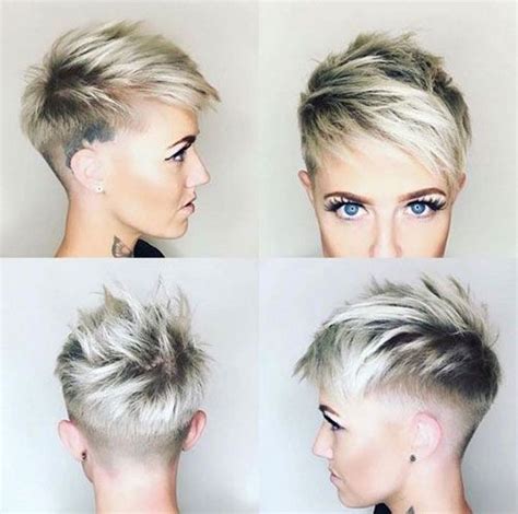 Latest Edgy Pixie Haircuts The Undercut Short Shaved Hairstyles